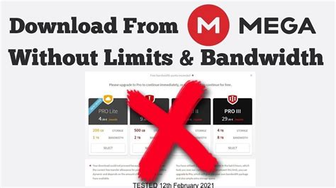 how to download mega file without limit